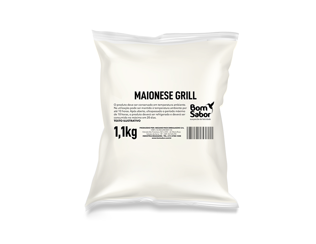 MAIONESE GRILL BOM SABOR 1,1 KG (CX 5 BAG)